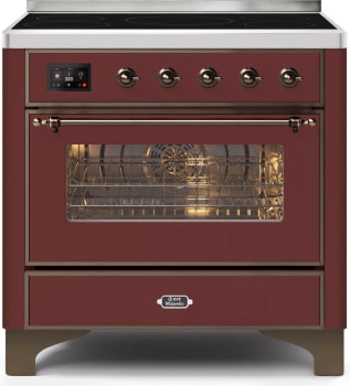 Ilve Majestic II Collection UMI09NS3BUB - 36 Inch Freestanding Induction Range