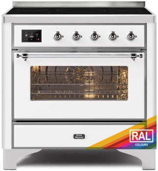 Ilve Majestic II Collection UMI09NS3RAC - 36 Inch Freestanding Induction Range in Front View