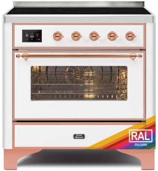 Ilve Majestic II Collection UMI09NS3RAP - 36 Inch Freestanding Induction Range in Front View