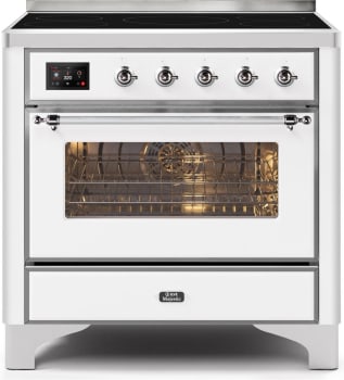 Ilve Majestic II Collection UMI09NS3WHC - 36 Inch Freestanding Induction Range