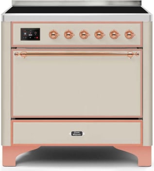 Ilve Majestic II Collection UMI09QNS3AWP - 36 Inch Freestanding Induction Range
