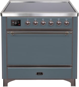 Ilve Majestic II Collection UMI09QNS3BGB - 36 Inch Freestanding Induction Range