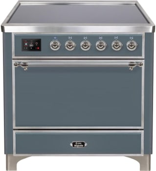 Ilve Majestic II Collection UMI09QNS3BGC - 36 Inch Freestanding Electric Induction Range