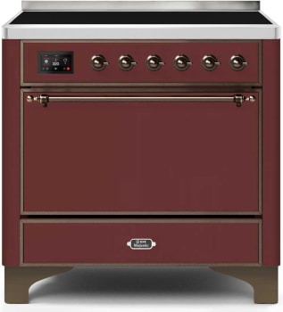 Ilve Majestic II Collection UMI09QNS3BUB - 36 Inch Freestanding Induction Range