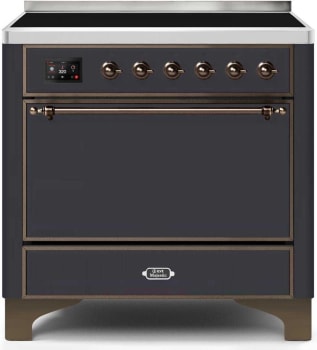 Ilve Majestic II Collection UMI09QNS3MGB - 36 Inch Freestanding Induction Range