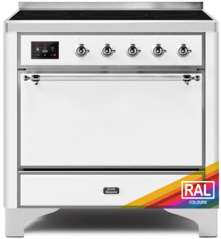 Ilve Majestic II Collection UMI09QNS3RAC - 36 Inch Freestanding Induction Range in Front View