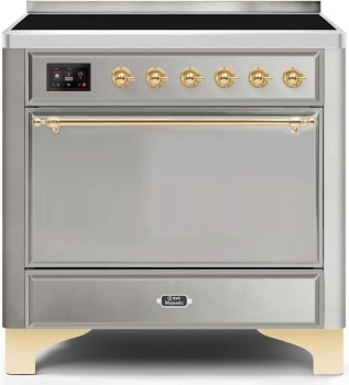 Ilve Majestic II Collection UMI09QNS3SSG - 36 Inch Freestanding Induction Range