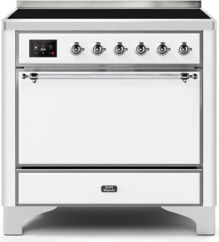 Ilve Majestic II Collection UMI09QNS3WHC - 36 Inch Freestanding Induction Range