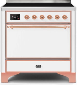 Ilve Majestic II Collection UMI09QNS3WHP - 36 Inch Freestanding Induction Range