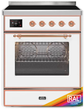 Ilve Majestic II Collection UMI30NE3RAP - 30 Inch Freestanding Induction Range in Front View