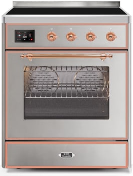 Ilve Majestic II Collection UMI30NE3SSP - 30 Inch Stainless Steel Freestanding Induction Range
