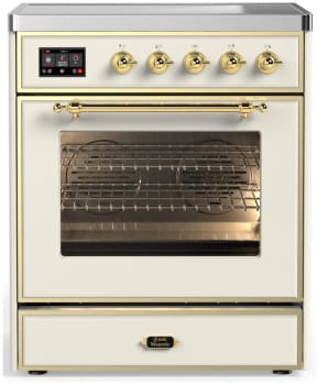 Ilve Majestic III Collection UMIB30NR3AWG - 30 Inch Induction Range with 4 Induction Elements