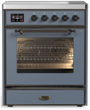 Ilve Majestic III Collection UMIB30NR3BGB - 30 Inch Induction Range with 4 Induction Elements
