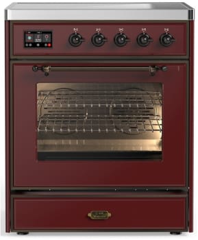 Ilve Majestic III Collection UMIB30NR3BUB - 30 Inch Induction Range with 4 Induction Elements