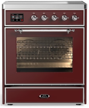 Ilve Majestic III Collection UMIB30NR3BUC - 30 Inch Induction Range with 4 Induction Elements