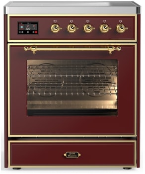 Ilve Majestic III Collection UMIB30NR3BUG - 30 Inch Induction Range with 4 Induction Elements