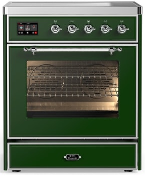 Ilve Majestic III Collection UMIB30NR3EGC - 30 Inch Induction Range with 4 Induction Elements