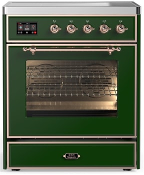 Ilve Majestic III Collection UMIB30NR3EGP - 30 Inch Induction Range with 4 Induction Elements
