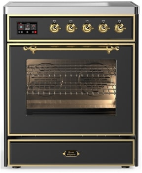 Ilve Majestic III Collection UMIB30NR3MGG - 30 Inch Induction Range with 4 Induction Elements