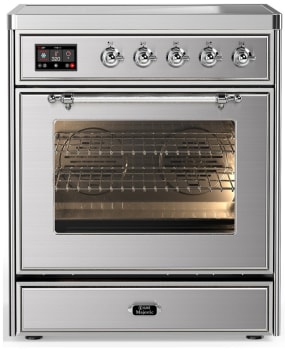 Ilve Majestic III Collection UMIB30NR3SSC - 30 Inch Induction Range with 4 Induction Elements