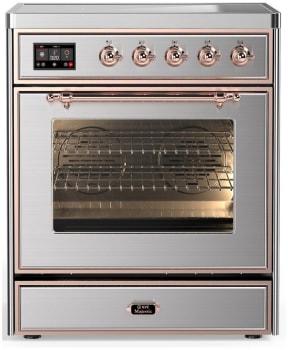 Ilve Majestic III Collection UMIB30NR3SSP - 30 Inch Induction Range with 4 Induction Elements
