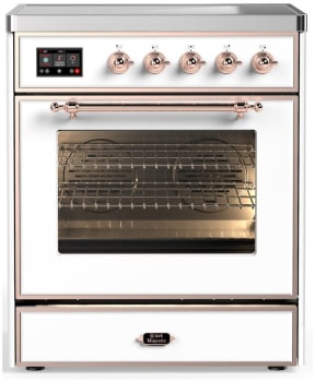 Ilve Majestic III Collection UMIB30NR3WHP - 30 Inch Induction Range with 4 Induction Elements