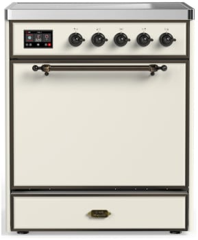 Ilve Majestic III Collection UMIB30QNR3AWB - 30 Inch Induction Range with 4 Induction Elements