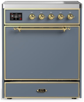 Ilve Majestic III Collection UMIB30QNR3BGG - 30 Inch Induction Range with 4 Induction Elements