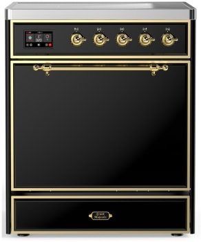 Ilve Majestic III Collection UMIB30QNR3BKG - 30 Inch Induction Range with 4 Induction Elements