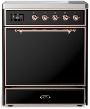 Ilve Majestic III Collection UMIB30QNR3BKP - 30 Inch Induction Range with 4 Induction Elements