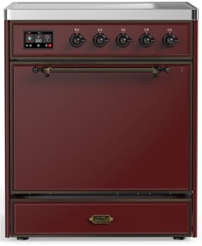 Ilve Majestic III Collection UMIB30QNR3BUB - 30 Inch Induction Range with 4 Induction Elements