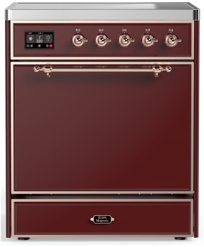 Ilve Majestic III Collection UMIB30QNR3BUP - 30 Inch Induction Range with 4 Induction Elements