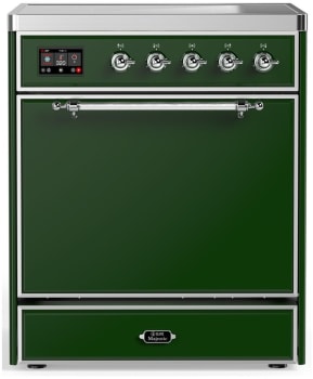 Ilve Majestic III Collection UMIB30QNR3EGC - 30 Inch Induction Range with 4 Induction Elements