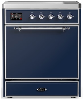 Ilve Majestic III Collection UMIB30QNR3MBC - 30 Inch Induction Range with 4 Induction Elements