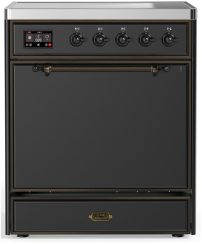 Ilve Majestic III Collection UMIB30QNR3MGB - 30 Inch Induction Range with 4 Induction Elements