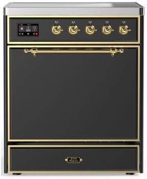 Ilve Majestic III Collection UMIB30QNR3MGG - 30 Inch Induction Range with 4 Induction Elements