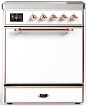 Ilve Majestic III Collection UMIB30QNR3WHP - 30 Inch Induction Range with 4 Induction Elements