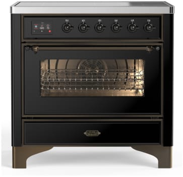Ilve Majestic III Collection UMIB36NR3BKB - 36 Inch Induction Range with 6 Induction Elements