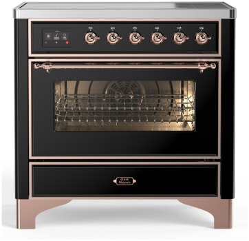 Ilve Majestic III Collection UMIB36NR3BKP - 36 Inch Induction Range with 6 Induction Elements