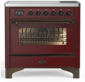 Ilve Majestic III Collection UMIB36NR3BUB - 36 Inch Induction Range with 6 Induction Elements