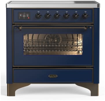 Ilve Majestic III Collection UMIB36NR3MBB - 36 Inch Induction Range with 6 Induction Elements