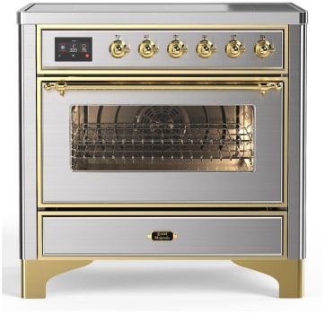 Ilve Majestic III Collection UMIB36NR3SSG - 36 Inch Induction Range with 6 Induction Elements