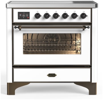 Ilve Majestic III Collection UMIB36NR3WHB - 36 Inch Induction Range with 6 Induction Elements