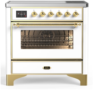 Ilve Majestic III Collection UMIB36NR3WHG - 36 Inch Induction Range with 6 Induction Elements