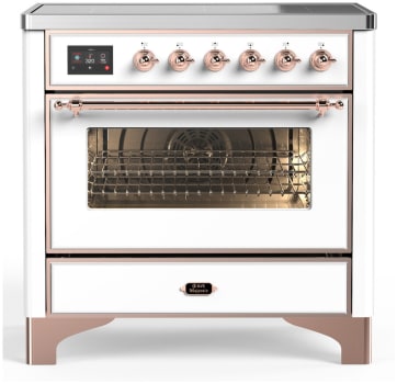 Ilve Majestic III Collection UMIB36NR3WHP - 36 Inch Induction Range with 6 Induction Elements