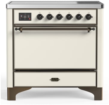 Ilve Majestic III Collection UMIB36QNR3AWB - 36 Inch Induction Range with 6 Induction Elements in Antique White