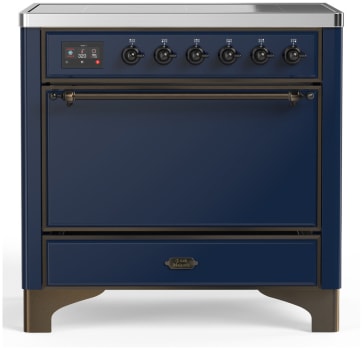 Ilve Majestic III Collection UMIB36QNR3MBB - 36 Inch Induction Range with 6 Induction Elements