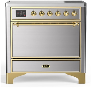 Ilve Majestic III Collection UMIB36QNR3SSG - 36 Inch Induction Range with 6 Induction Elements