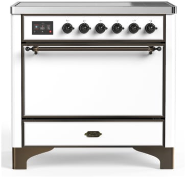 Ilve Majestic III Collection UMIB36QNR3WHB - 36 Inch Induction Range with 6 Induction Elements