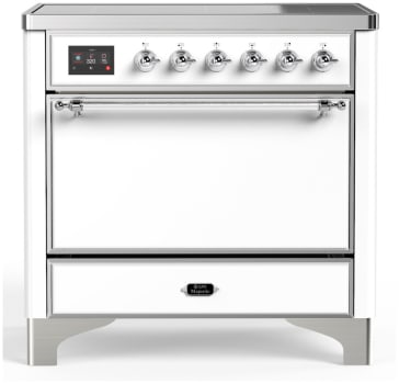 Ilve Majestic III Collection UMIB36QNR3WHC - 36 Inch Induction Range with 6 Induction Elements